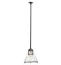 Vintage Industrial Holophane Pendant in Aluminum Frame