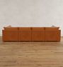 Roswell Leather 6-Piece U-Shape Sectional Sofa