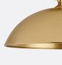 Theo Semi-Flush Mount, Brass Shades