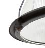 Vintage Industrial Holophane Pendant in Aluminum Frame