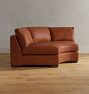 Sublimity Leather Curved Wedge Corner Sectional Component