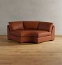 Sublimity Leather Curved Wedge Corner Sectional Component