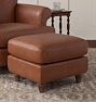 Eleanor Leather Ottoman