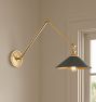 Theo Articulating Sconce, Painted Brass Shades