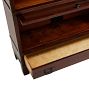 Vintage 1920s Mission Globe Case with Glass Front Shelves 6-Piece