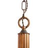 Vintage Art Deco Chandelier Streamline 3 Light Cup Shades