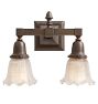 Vintage Arts and Crafts Double Sconces Pair of 2