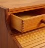 Vintage Midcentury Modern Andreas Hansen Pine Wood Roll Top Desk