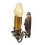 Vintage Pair Romance Revival Sconce Double Candle Light Rope Motif 