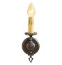 Vintage Set of 3 Spanish Revival Sconce Single Light Candle