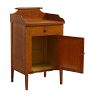Vintage Side Table Gallery Top Grainpainted w/Door &amp; Drawer