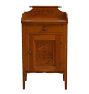 Vintage Side Table Gallery Top Grainpainted w/Door &amp; Drawer