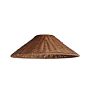 UNO Rattan Shade 12in x 3.7in Cone Dark Brown