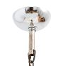 Vintage Art Deco Chandelier Streamline 3 Light Cup Shades