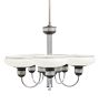 Vintage Art Deco Chandelier Streamline 5 Light Cup Shades