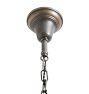 Vintage Classical Revival Chandelier 3 Light Bare Bulb