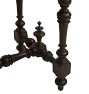 Vintage Louis XIII Dark Walnut Single-Drawer Side Table