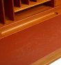 Vintage Midcentury Modern Andreas Hansen Pine Wood Roll Top Desk