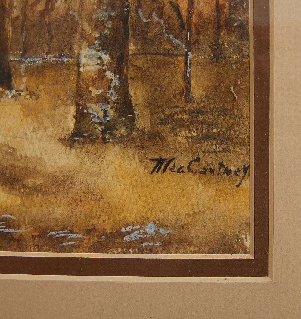 Vintage Painting of Landscape with Scenic River by Rejuvenation