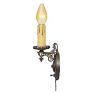 Vintage Set of 3 Spanish Revival Sconce Single Light Candle