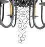 Vintage Spanish Revival Chandelier 4 Light Aladdin Pan