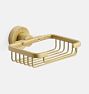 Wall Mounted Soap Dish, 5" x 4" - Aged Brass