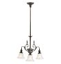 Vintage Victorian Chandelier 3 Arm electric