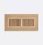 Flush Mount Wood Register, 6-3/4" x 12-3/4"
