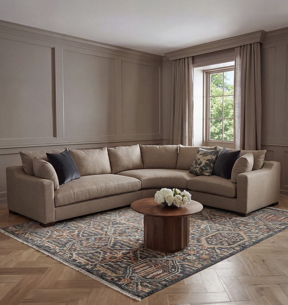 Sublimity 3-Piece Arm Sofa with Curved Wedge Corner by Rejuvenation