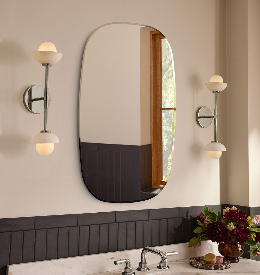Frameless Capsule Mirror by Rejuvenation