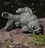 Coy Koi Cast Stone Garden Statue