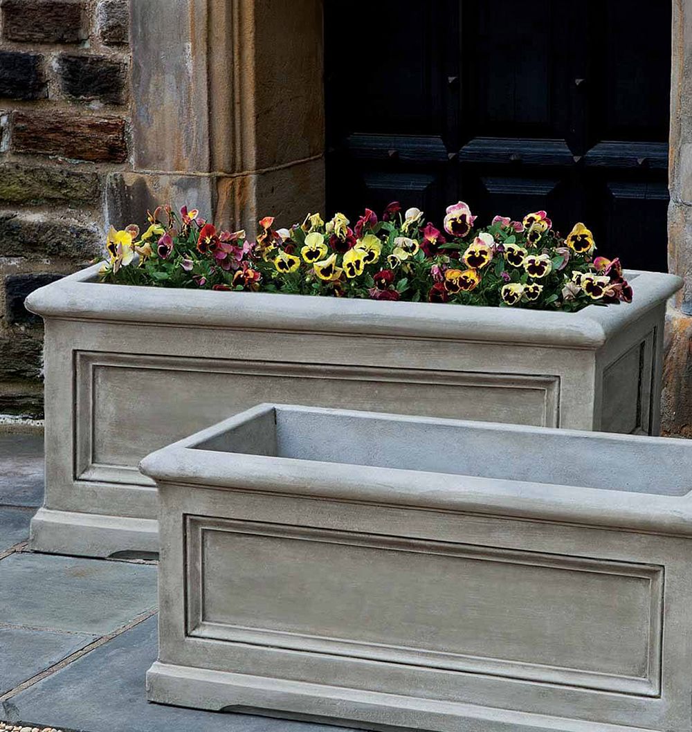 Orleans Cast Stone Window Box Planter by Rejuvenation