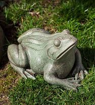Woodland Frog Cast Stone Garden Statue