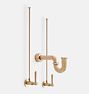 Montecito Faucet Supply Line w P-Trap, Satin Bronze PVD