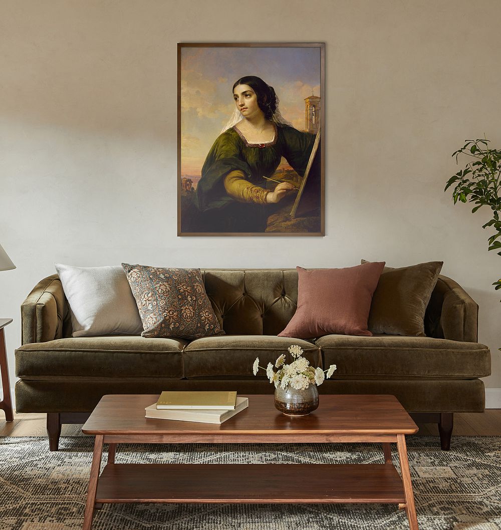 Italy by Daniel Huntington Framed Reproduction Wall Art Print by Rejuvenation