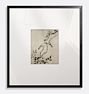 Young Couple Framed Reproduction Wall Art Print, 20" x 22" - Black Finished Wood Frame with Acrylic Glaze