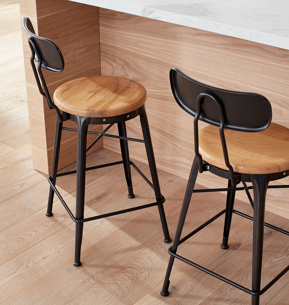 Cobb Counter & Bar Stool with Back by Rejuvenation