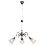 Vintage Victorian Chandelier Down Light with Leaf Motif