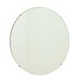 Vintage Traditional Frameless Beveled-Round Wall Mirror