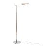 Vintage Mid Century Modern Nickel Plated Rectagular Task Floor Lamp