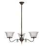 Vintage Victorian Chandelier with Wreath Motif