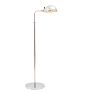 Vintage Mid Century Modern Nickel Plated Floor Task Lamp