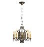 Vintage Classical Revival Chandelier with Ornate Scrollwork