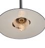 Blue Enameled Industrial Pendant with Swivel Canopy