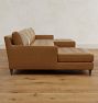 Hastings Leather Double Chaise Sectional