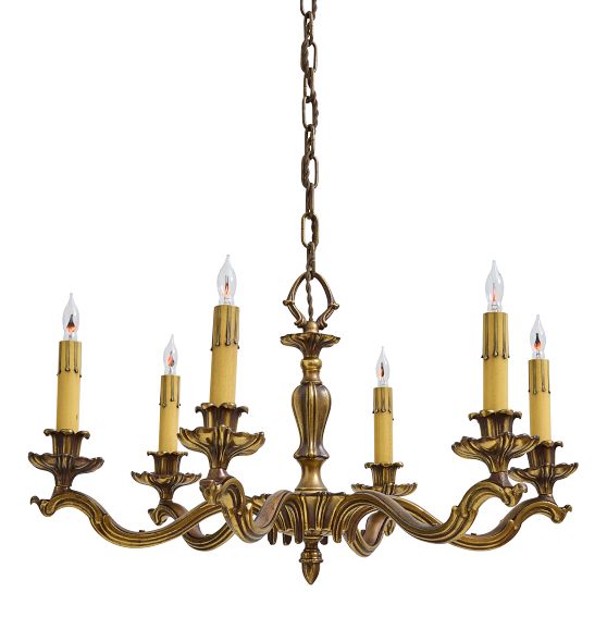 Vintage 20th Century Rococo French Chandelier by Rejuvenation