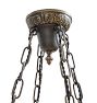 Vintage Classical Revival Bowl Chandelier with Floral Motifs