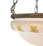 Vintage Classical Revival Bowl Chandelier with Floral Motifs