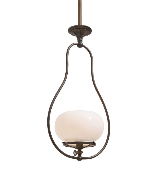 Vintage Classical Revival Gas Hoop Pendant by Rejuvenation