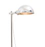 Vintage Mid Century Modern Nickel Plated Floor Task Lamp with Marble Base